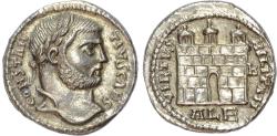 Ancient Coins - Constantius I, as Caesar Silver Argenteus