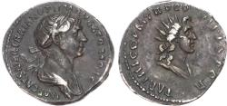Ancient Coins - Trajan, Silver Denarius