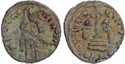 World Coins - Arab-Byzantine, temp. Abd al-Malik (AH 65‑86 / 685‑705 AD), bronze Fals