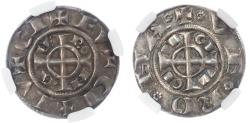 World Coins - Italy, Verona, silver Grosso da 20 Denari – AU 55