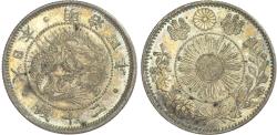 World Coins - Japan, Meiji, silver 20 Sen, year 4, 1871