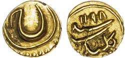 World Coins - India, Mysore, Tipu Sultan (AH 1197-1213 / 1787-1799 AD), gold Fanam