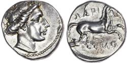 Ancient Coins - Thessaly, Larissa silver Drachm