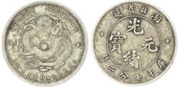 World Coins - China, Hupeh, silver 10 Cents, ND