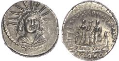 Ancient Coins - L. Mussidius Longus, Silver Denarius