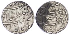 World Coins - INDIA, MUGHAL EMPIRE, AURANGZEB ALAMGIR (1658-1707 AD), SILVER RUPEE