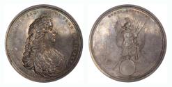World Coins - GB, MILITARY AND NAVAL REWARD, 1685, SILVER MEDAL