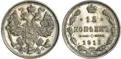 World Coins - Russia, Nicholas II (1894-1917), silver 15 Kopeks