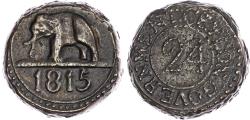 World Coins - Ceylon, George III, bronze 1/24 Rixdollar, 1815