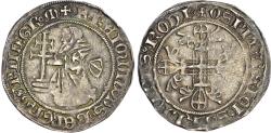 World Coins - Crusaders, Knights of Rhodes, Raymond Bérenger (1365-1374), silver Gigliato