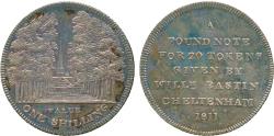 World Coins - CHELTENHAM, ST MARYS CHURCH, SHILLING TOKEN, 1811