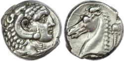 Ancient Coins - Siculo-Punic, Entella, Silver Tetradrachm