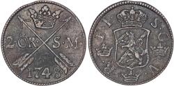 World Coins - Sweden, Fredrich I (1720-1751), copper Öre