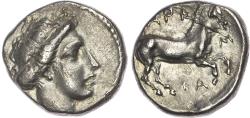 Ancient Coins - Thessaly, Larissa, Silver Drachm