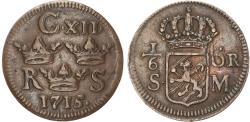 World Coins - Sweden, Karl XII (1697-1718), copper 1/6 Ör, 1715