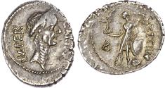 Ancient Coins - Julius Caesar silver Denarius