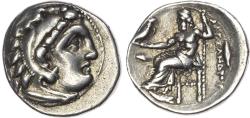Ancient Coins - Alexander the Great, Silver Drachm