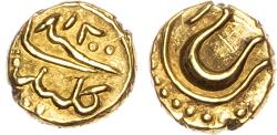 World Coins - India, Mysore, Tipu Sultan (AH 1197-1213 / 1782-1799 AD), gold Fanam