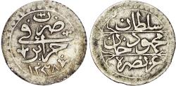 World Coins - Ottoman Empire, Mahmud II (AH 1223-1255 / 1808-1839 AD), silver 1/4 Budju