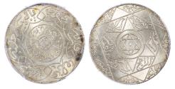 World Coins - MOROCCO, HASSAN I (AH 1290-1311/ AD 1873-1894), SILVER 2½ DIRHAMS – MS 65