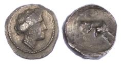 Ancient Coins - Crete, Gortyna, Silver Drachm