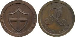 World Coins - MIDDLESEX, PETER ANDERSON, HALFPENNY TOKEN, 1795