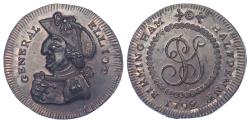 World Coins - WARWICKSHIRE, BIRMINGHAM, MULE HALFPENNY TOKEN, 1792