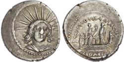Ancient Coins - L. Mussidius Longus, silver Denarius