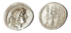Ancient Coins - M PLAETORIUS M F CESTIANUS, SILVER DENARIUS
