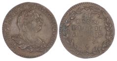 World Coins - AUSTRIAN NETHERLANDS, MARIA THERESIA (1740-1780), COPPER DOUBLE LIARD, 1777