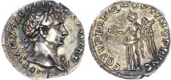 Ancient Coins - Trajan Silver Denarius