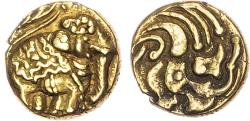 World Coins - India, Western Gangas, gold Double Gajapati Fanam