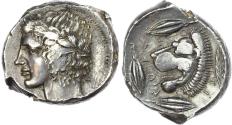 Ancient Coins - Sicily, Leontini, Silver Tetradrachm