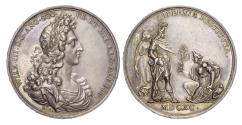 World Coins - WILLIAM & MARY (1688-1694), AMNESTY IN IRELAND 1690, SILVER MEDAL