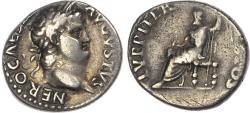 Ancient Coins - Nero, Silver Denarius