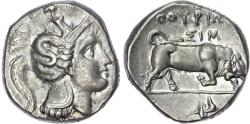 Ancient Coins - Lucania, Thurium silver Nomos