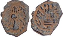 World Coins - Arab-Byzantine, temp. Abd al-Malik (AH 65‑86 / 685‑705 AD), bronze Fals