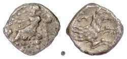 Ancient Coins - LYCAONIA, Laranda.  AR Obol, circa 324/3 BC.  Baaltars / Wolf