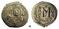 Ancient Coins - Byzantine, MAURICE TIBERIUS.  AE Follis, Antioch mint, 591/2 AD