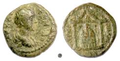 Ancient Coins - COMMODUS; PAMPHYLIA, Perge.  AE 14, 177-180 AD.  Temple of Artemis.  Very Rare