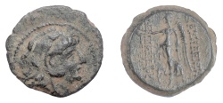 Ancient Coins - SELEUKID KINGS, Alexander II Zabinas. AE denomination B, Antioch, 126-125 BC. Nike