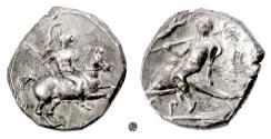 Ancient Coins - CALABRIA, Tarentum.  AR Nomos, circa 272-240 BC