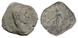 Ancient Coins - Trebonianus Gallus. AE sestertius, Rome mint. APOLLO SALVTTARI. Scarce