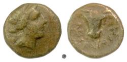 Ancient Coins - CARIA, Cnidus.  AE 13.  Artemis / Bull.  RARE.  Lindgren & Kovacs plate coin