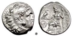 Ancient Coins - MACEDON. Philip III Arrhidaios.  AR Tetradrachm: In the name and types of Alexander III, struck circa 322-320 BC