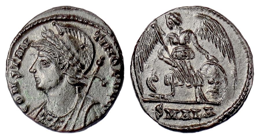 Constantinople City Commemorative, AE follis, Alexandria mint, 333-335 AD