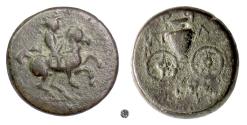 Ancient Coins - THESSALY, Krannon.  AE Dichalkon, circa 350-300 BC