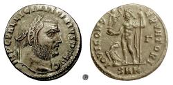 Ancient Coins - LICINIUS I.  AE Follis, Nicomedia mint, struck 313-317 AD.  Jupiter.  Rare