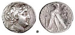 Ancient Coins - SELEUKID EMPIRE, Demetrios II Nikator.  AR Tetradrachm, Tyre mint, Year 183 (130/29 BC)