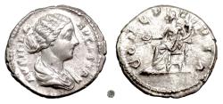 Ancient Coins - Roman, LUCILLA.  AR Denarius, struck 164 AD.  Concordia
